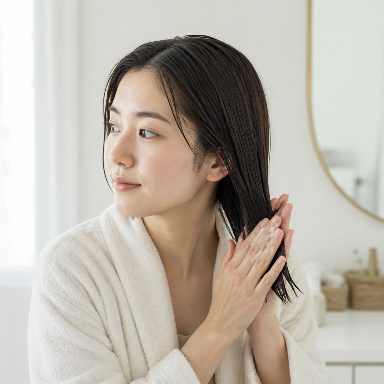 ヘアミルクの使い方|ドライヤー前の量・順番と重さを防ぐコツ